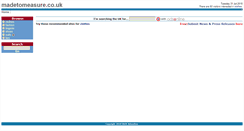 Desktop Screenshot of madetomeasure.co.uk