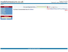 Tablet Screenshot of madetomeasure.co.uk